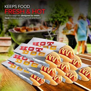 Aluminium Kraft Paper Bag Square Shaped Greaseproof Bags Pouches For Food