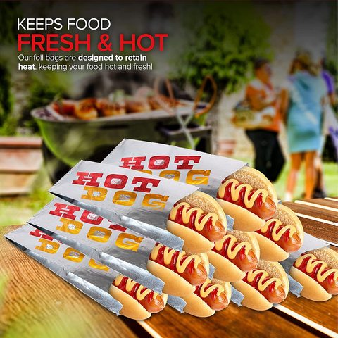 Aluminium Kraft Paper Bag Square Shaped Greaseproof Bags Pouches For Food