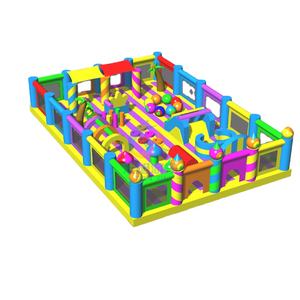 Commercieel Op Maat Gemaakt Gigantisch Pvc Opblaasbaar Themapark Voor Kinderen En Volwassenen Outdoor Pretpark Met Blower - Product Image 3