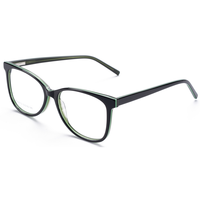 Elan Optical RD26012 Meilleure Vente Monture de Lunettes Classique Oeil de Chat Plein Cercle en Acétate pour Femme Fourniture Directe Usine