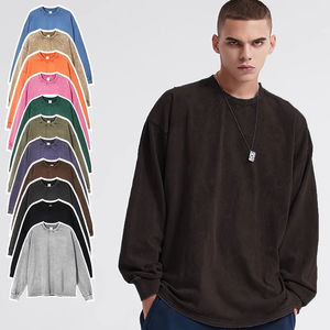 T-shirts en coton 100% lourds sur mesure en gros, t-shirt surdimensionné, t-shirt vintage, t-shirt délavé à l'acide, t-shirt hip-hop - Product Image 1