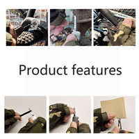6-in-1 Multifunktions-Survival Multi-Tool Taschen messer Schere Notfall Camping Edelstahl DIY Industrie OEM anpassbar