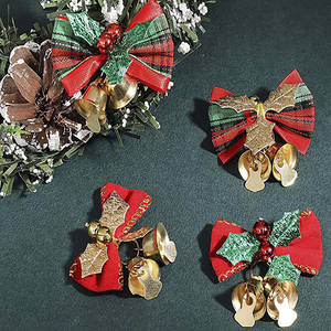 Binchi BC-330 New Mini Bow Polyester <strong>Christmas</strong> <strong>Tree</strong> Ornaments 6x4cm Soft Reusable Durable Waterproof Wholesale DIY Holiday Decor - Product Image 2