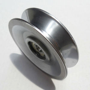 Poulie d'entraînement à courroie plate 350, revêtement chrome-oxyde, aluminium/acier, pour tréfilage, personnalisable OEM, accessoires pour machines d'extrusion - Product Image 1
