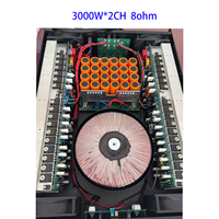 Amplificador de Potencia PA de 2 Canales TD-2500/TD-3000, 2500W/3000W, Clase H, 8 Ohmios, Montaje en Rack 3U, para Altavoces de Escenario, DJ y Subwoofer