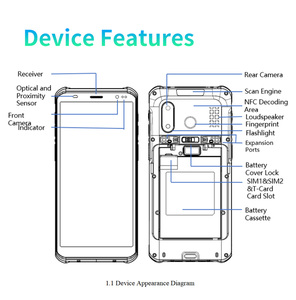 รุ่น 6S รองรับเครือข่าย 5G WiFi-6E ระบบปฏิบัติการ Android 14 แบบพกพาที่ทนทานเป็นพิเศษ หน่วยประมวลผล 8 แกน หน่วยความจำ 6GB+128GB แบตเตอรี่ 5000mAh ถอดเปลี่ยนได้แบบ Hot Swap - Product Image 6