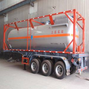 Nouveau Design ISO Standard 20ft 40ft <span class=keywords><strong>Ethanol</strong></span> ISO Réservoir pour LCO2 Réservoir sous pression de stockage LCO2 Transporteur de gaz GPL - Product Image 5