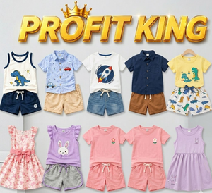 Conjunto de Camiseta para Niños Profit King, Blanco y Rojo, Estampado de Comida Rápida de Dibujos Animados, Atuendo de Verano, 0-12 Meses, Envío Inmediato - Product Image 6