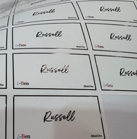 Etiquetas de Vinilo PVC con Logotipo Personalizado de Alta Calidad, Autoadhesivas, Impermeables, Impresas Digitalmente, con Corte Troquelado y Protección UV