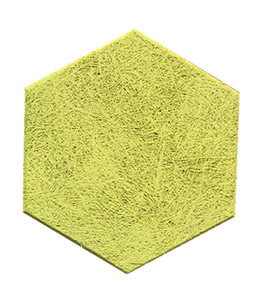 Panneaux acoustiques en <span class=keywords><strong>laine</strong></span> <span class=keywords><strong>de</strong></span> <span class=keywords><strong>bois</strong></span> Qinsound, forme hexagonale personnalisée, découpe disponible, absorption du son, réduction du bruit - Product Image 1