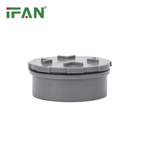 Raccords en PVC de plomberie fiables IFAN DWV 63-125MM raccords en PVC de plomberie bouchon à filetage mâle raccords de tuyauterie en plastique