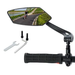 Cycling Bicycle Side Rearview Mirrors Electric E Bike Scooter Rear View Handlebar Mirror 360 Rotatable