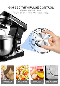 <span class=keywords><strong>Robot</strong></span> de cuisine multifonction puissant 3 en 1, batteur sur socle 1000 W, 5,5 L, machine à cuire, chef cuisinier, pétrisseur de pâte - Product Image 6