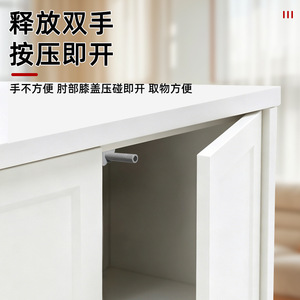 Dispositivo de rebote para puertas de gabinetes de popularización científica de Suzhou, cierrapuertas automático magnético de alta resistencia con botón pulsador y montaje angular - Product Image 4