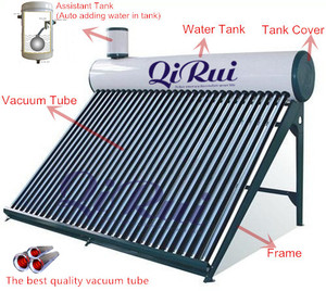 Chauffe-eau <span class=keywords><strong>solaire</strong></span> à tube sous vide sans pression bon marché 80L-200L-500L pour une utilisation en voiture avec micro-ordinateur contrôlé par application garantie de 3 ans - Product Image 4