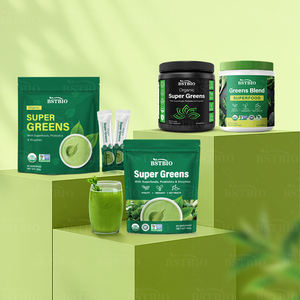 ผงน้ำผลไม้ผสมสีเขียวผงซูเปอร์กรีน Bstbio 8กรัม/20ซอง/ถุงฉลากส่วนตัว - Product Image 5
