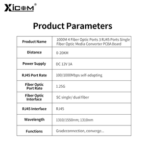 Convertidor de Medios PCBA de 1.25G con 4 Puertos de Fibra y 3 Puertos RJ45 - Product Image 5