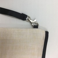 Étui à crayons en lin vierge OEM, fermeture éclair, pochette personnalisable avec logo, papeterie pour étudiants, rangement de maquillage, vente en gros