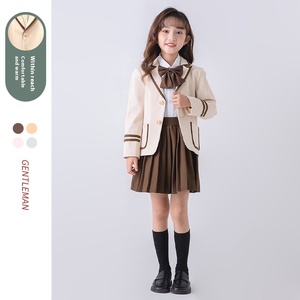 Otoño nuevo estilo británico estilo universitario uniformes escolares para niños niñas Escuela Primaria clase uniforme rendimiento Zapatos de vestir - Product Image 4