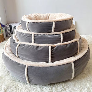 Großhandel High Standard Custom ized Donut Runde Haustier bett Zubehör Hunde bett für Katzen - Product Image 1