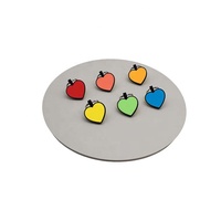 Les étiquettes en silicone pour animaux de compagnie love peuvent être imprimées au laser, logo d'identification de chien, vente en gros