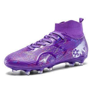 <span class=keywords><strong>Botas</strong></span> de Fútbol de Caña Alta con Parte Superior de Tejido Transpirable, Cuello Tipo Calcetín, Suela Antideslizante de TPU, Ligeras, para Césped <span class=keywords><strong>Artificial</strong></span> - Product Image 3