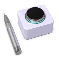 Prix d'usine 703 Ponceuse à ongles rechargeable professionnelle avec brosse en carbone pour salon de manucure, prix de gros
