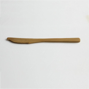 มีดสเต็กไม้ไผ่ ขอบหยัก ย่อยสลายได้ ชุดช้อนส้อมปิกนิก - Product Image 3