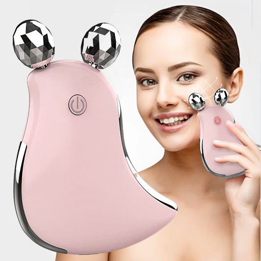 Multifunctional 5 In 1 Ems Face Massager Face Lifting Roller Massager Personal Health And Beauty Care Guasha Device 