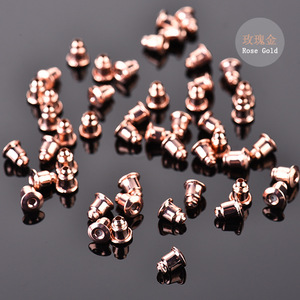 Clous d'oreilles en métal en forme de balle, plaqués or, antidérapants, pour la fabrication de bijoux, composants de bijouterie - Product Image 4