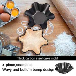 Non Stick Carbon Steel Fluted Tortilla Shell Pans Pan <strong>Cake</strong> Salad Bowl <strong>Makers</strong> Pan Baking Molds for Kitchen - Product Image 4