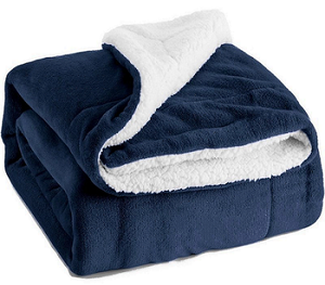 Chăn Lông Cừu Nhồi Bông Chăn Lông Cừu Flannel Tùy Chỉnh Siêu Mềm Chăn Lông Cừu Dày Hai Lớp Cho Mùa Đông - Product Image 1