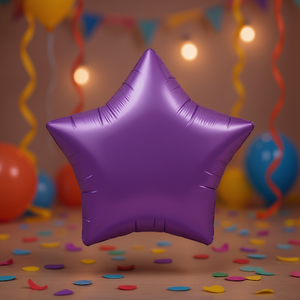 Party Love Foil Star <b>Balloon</b> Purple 19 Inch Metallic Party <b>Decoration</b> Birthday Kids - Product Image 2