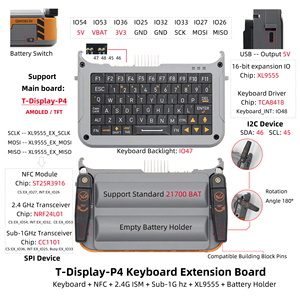 Carte d'extension de clavier LILYGO T-Display-P4 avec rétroéclairage intégral, module sans fil NFC/2.4G/Sub-1G intégré, prend en charge la batterie 21700 - Product Image 6