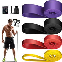 Juego de Bandas Elásticas de Resistencia Personalizadas con Logotipo, Bandas de TPE Impermeables para Ejercicio, Gimnasio y Dominadas, con Resistencia Extendida de 41 Pulgadas para Deportes