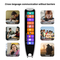 Stylo traducteur intelligent portable, écran tactile IPS, traduction vocale en 134 langues, appareil de traduction par scan, blanc + noir, Wi-Fi, MP3