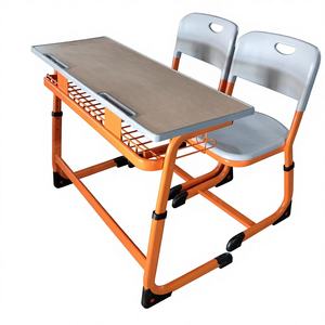 Ensemble table et chaise d'étudiant moderne en métal réglable, best-seller, pliable, écologique, tailles personnalisées pour les meubles de salle de classe - Product Image 5