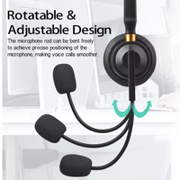 Casque de centre d'appels TalkVioce 600D avec microphone à réduction de bruit, interface USB, étanche IPX-4 pour PC et web