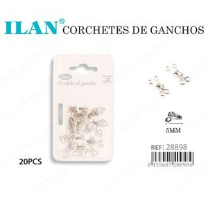 Ilan Ganci Metallici per Indumenti 5mm 20 Pezzi - Product Image 3