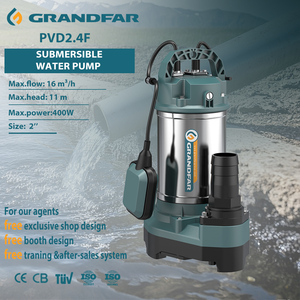 Grandfar 220V 60Hz 400w Single Phase High Sewage Chemical Applications Stainless Steel <b>Submersible</b> Drainage <b>Pump</b> PVD2.4F Sewage - Product Image 1