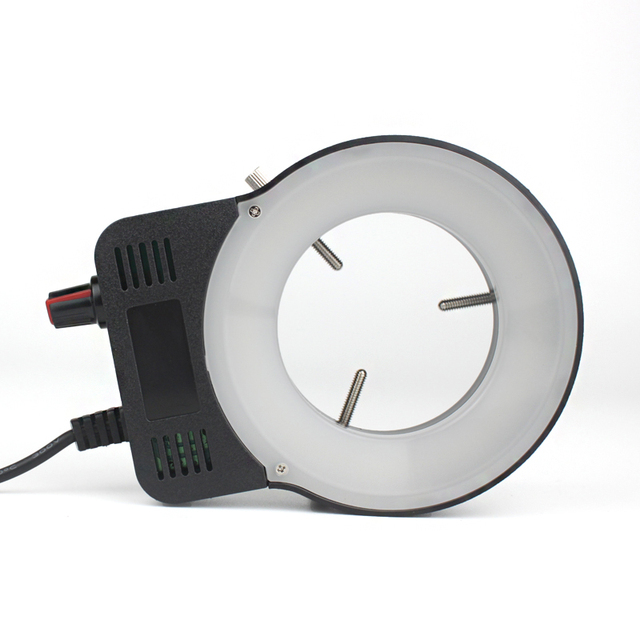100V-240V 48 LED USB Output Adjustable Ring Light Lamp for Video Stereo Microscope Industrial Camera Magnifier