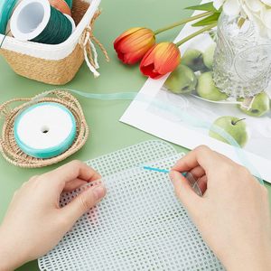 250303 Feuilles de <span class=keywords><strong>Canevas</strong></span> <span class=keywords><strong>Plastique</strong></span> Maillé pour la Confection de Sacs DIY, Sac en <span class=keywords><strong>Canevas</strong></span> <span class=keywords><strong>Plastique</strong></span> pour Couture Artisanale de Sacs DIY, Kit de Sac Maillé <span class=keywords><strong>Plastique</strong></span> DIY - Product Image 3