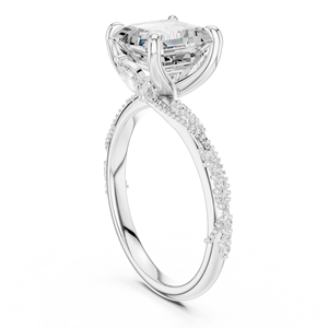 แหวนทองคำแท้ทรงคลาสสิก ประดับเพชรเพาะเลี้ยงในห้องปฏิบัติการที่ได้รับการรับรองจาก IGI คุณภาพการเจียระไนระดับ Excellent เครื่องประดับหรูหราสำหรับผู้หญิง เหมาะสำหรับการหมั้น - Product Image 3