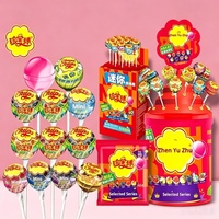 Bonbons ronds multicolores aromatisés à la cola et aux fruits, en pot de 696g, pour la vente en gros aux supermarchés