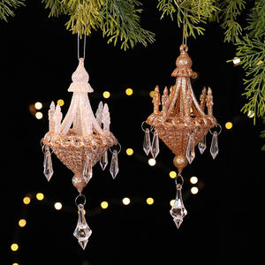 Adorno de Ángel de Acrílico Transparente con Cristal de Hielo Moissic, Decoración Navideña para Árbol de Navidad, Elegantes Adornos de Cristal - Product Image 4