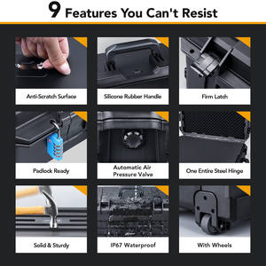 Estuche Portátil para Drones con Diseño Interior Personalizado de EVA Resistente a Impactos, con Asa para Baterías y Cordón para Control Remoto, Muestra Gratuita - Product Image 5