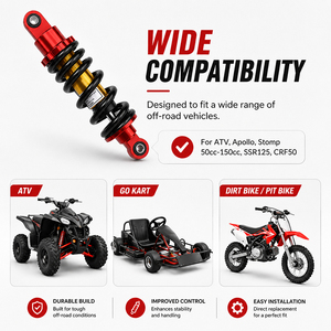 Amortisseur arrière réglable pour moto 250 mm, suspension pour ATV Apollo Stomp 50cc 70cc 90cc 110cc <span class=keywords><strong>125cc</strong></span> 150cc SSR125 CRF50 - Product Image 4