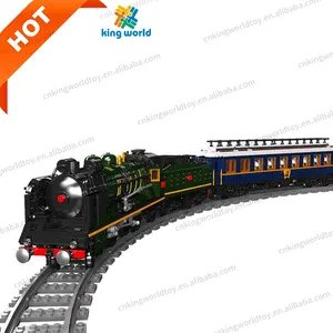 MOULD KING 12025 Kits de construcción de trenes técnicos RC vía férrea eléctrica QJ tren de locomotora de vapor niños ladrillos juguetes regalos de navidad