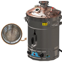 Distillateur Ménage Multifonctionnel Pur Cuivre Huile Essentielle Hydrosol Extracteur Équipement Spiritueux Distillateur