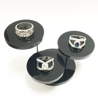 Présentoir à bijoux multi-niveaux pour colliers, boucles d'oreilles et bagues